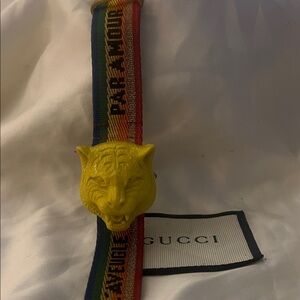 Gucci Multicolor Web Stripe Band Watch comes with original Box